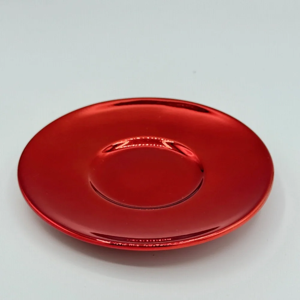 Starbucks | 2013 Silver & Red Mini Holiday Mug Plate Demi Espresso Set - Picture 8 of 11